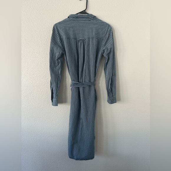 Anthropologie Blue and White Striped Dress - Picture 4 of 11